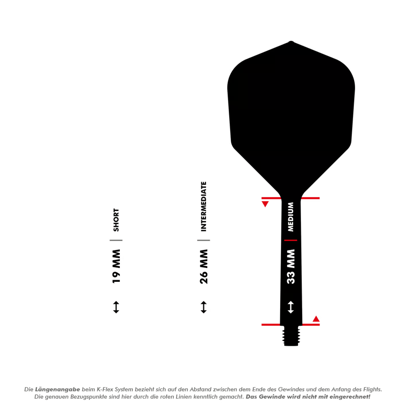 Target K-Flex No6 Flight-System - Schwarz
