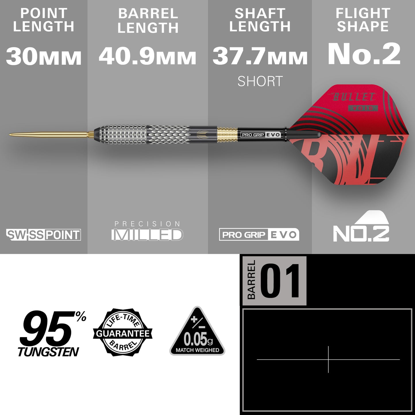 Target Stephen Bunting GEN5 Void Swiss Point Steeldarts