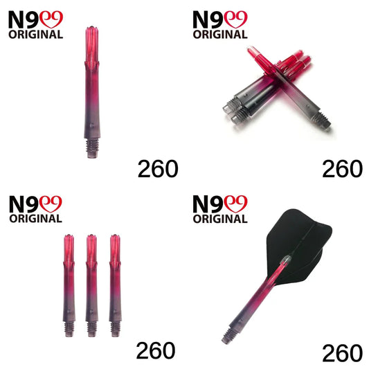 L-STYLE - LOCKED STRAIGHT SHAFT - NATURAL NINE - SCHWARZ-ROT