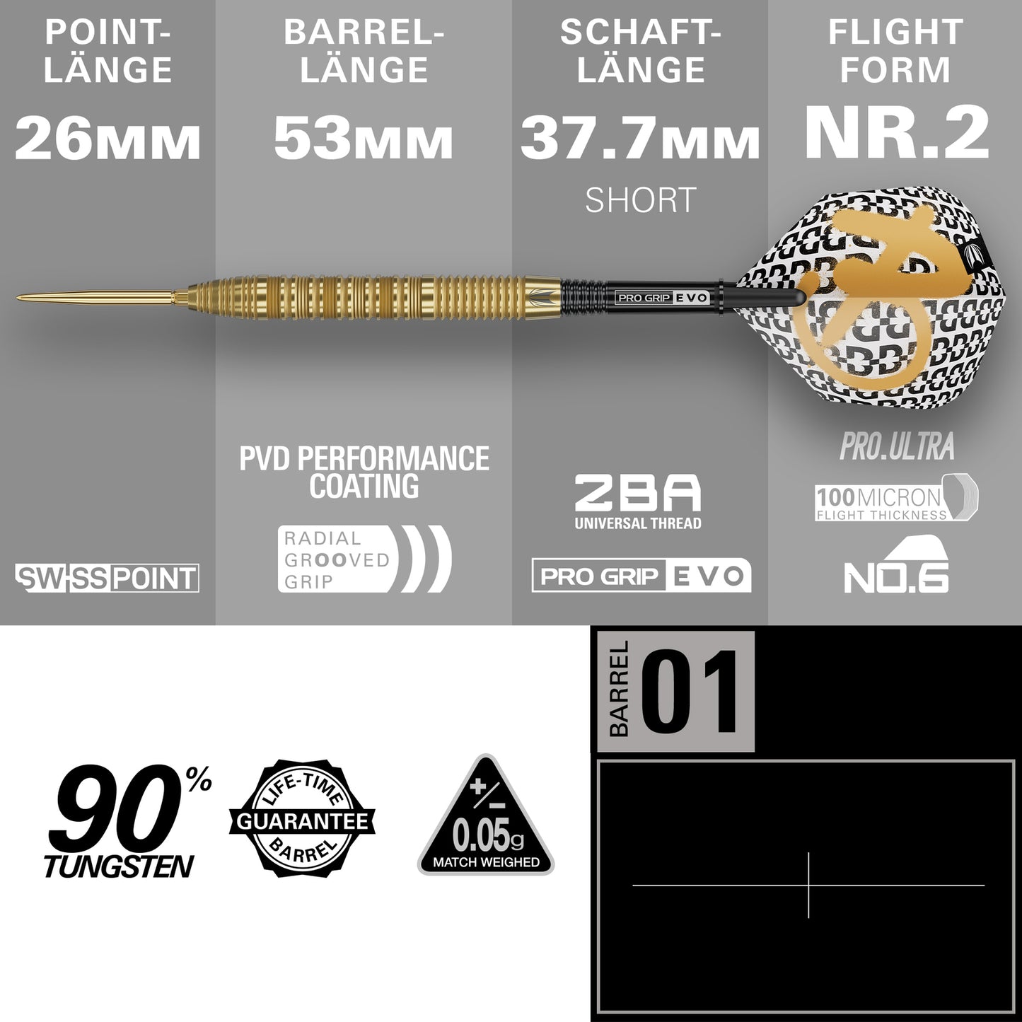 Target Bolide Envy 01 Swiss Point Steeldarts