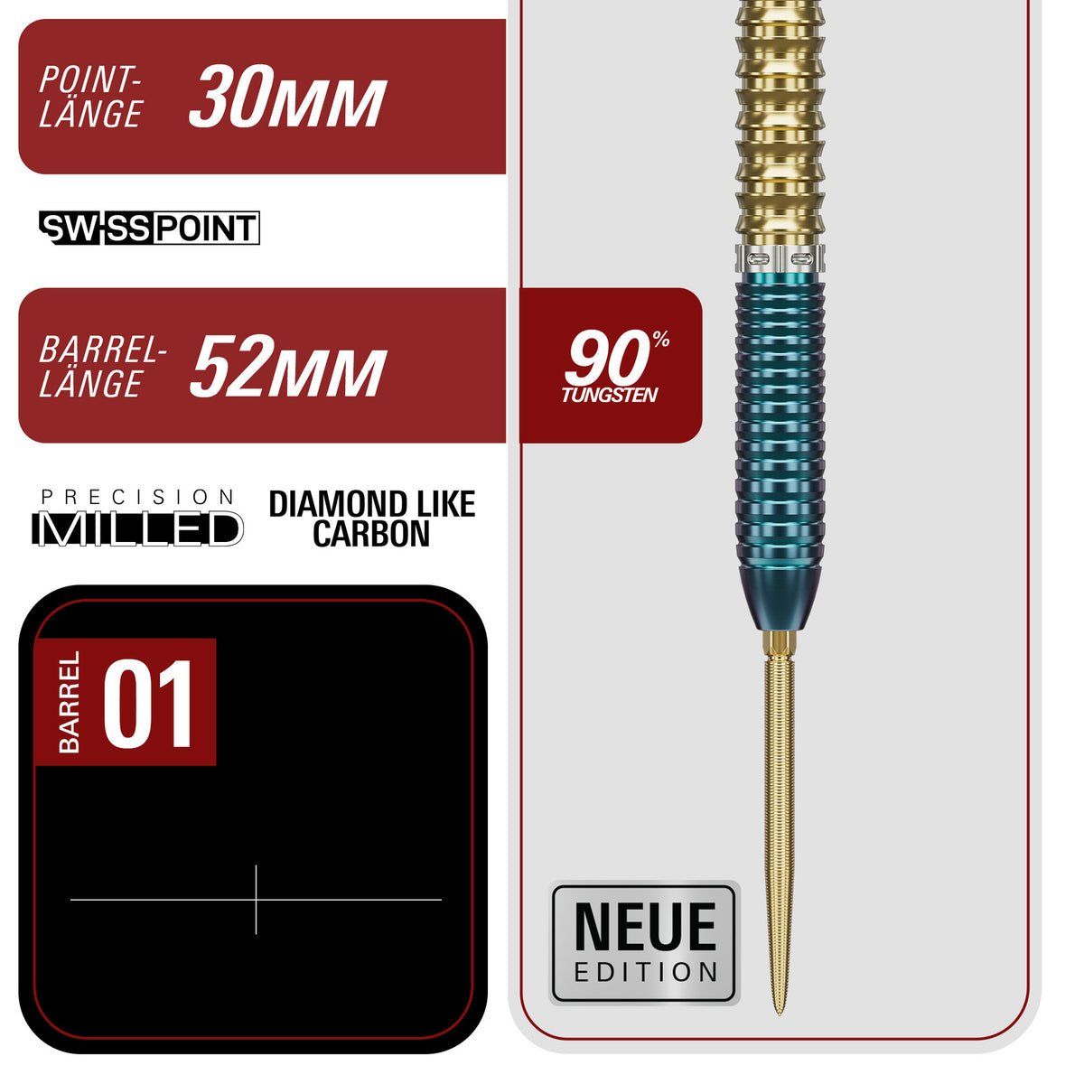 Target Japan PRIME SERIES ZENITH GEN 2.5 90% SP STEEL TIP DARTS