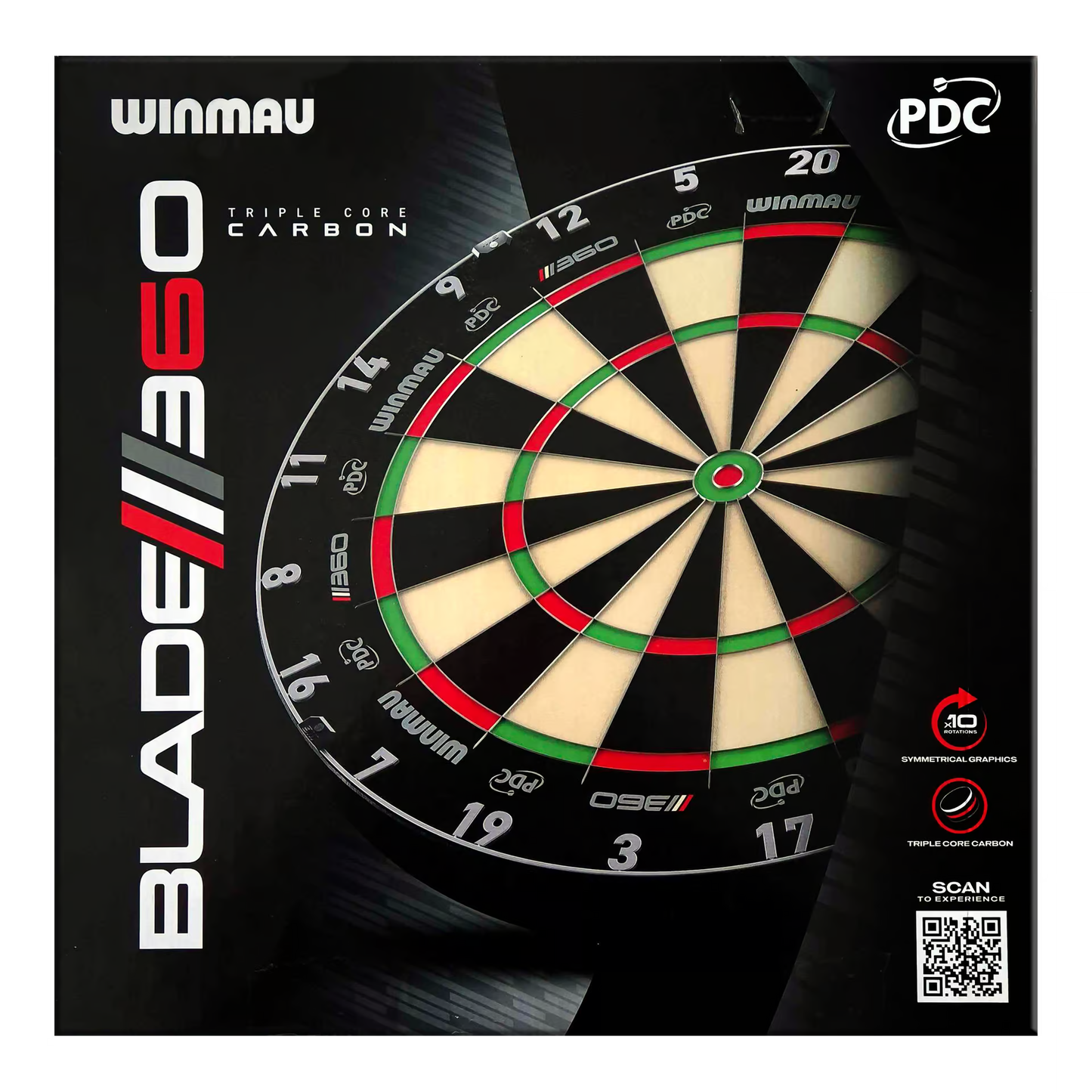 Winmau Blade 6 TC 360 Steeldartboard