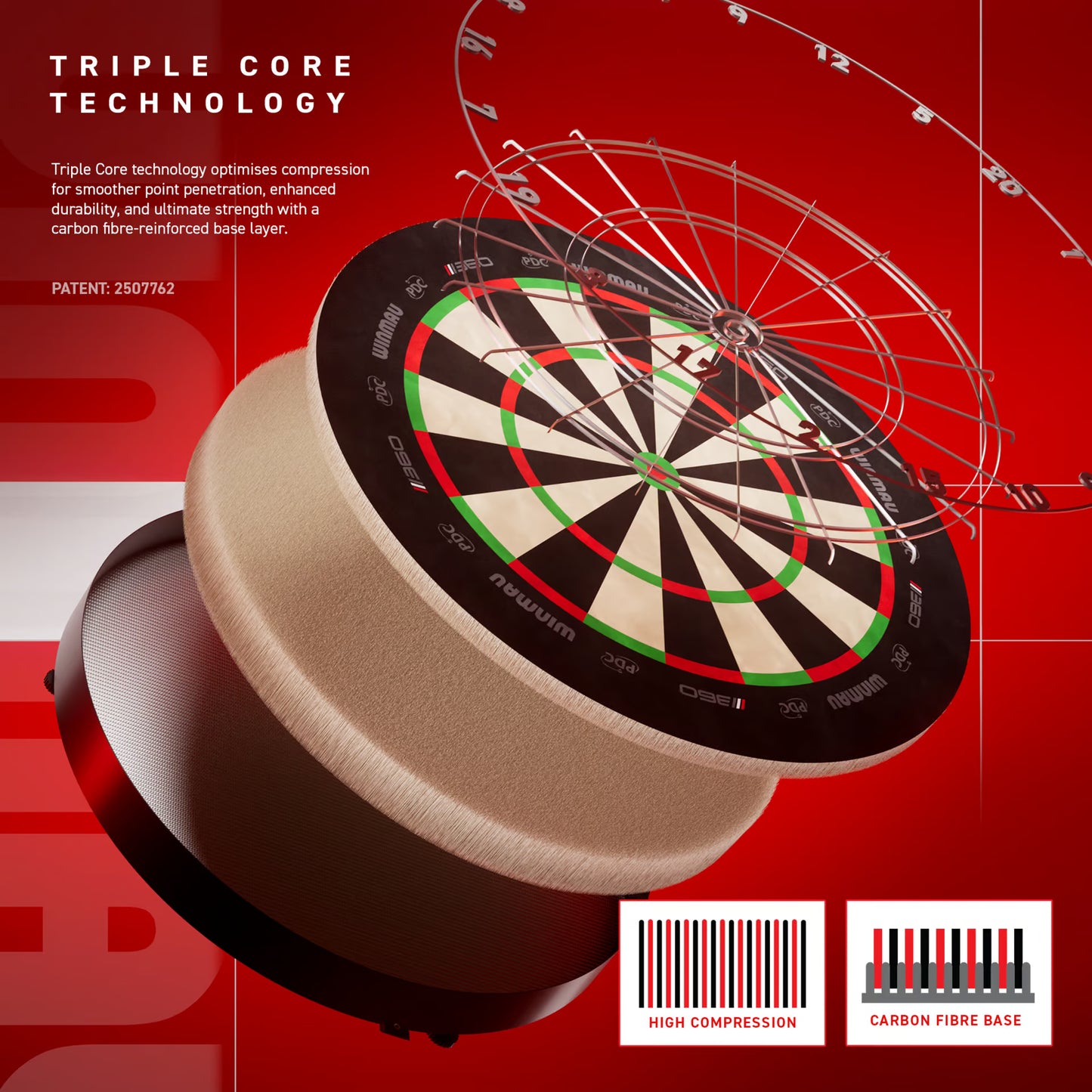 Winmau Blade 6 TC 360 Steeldartboard