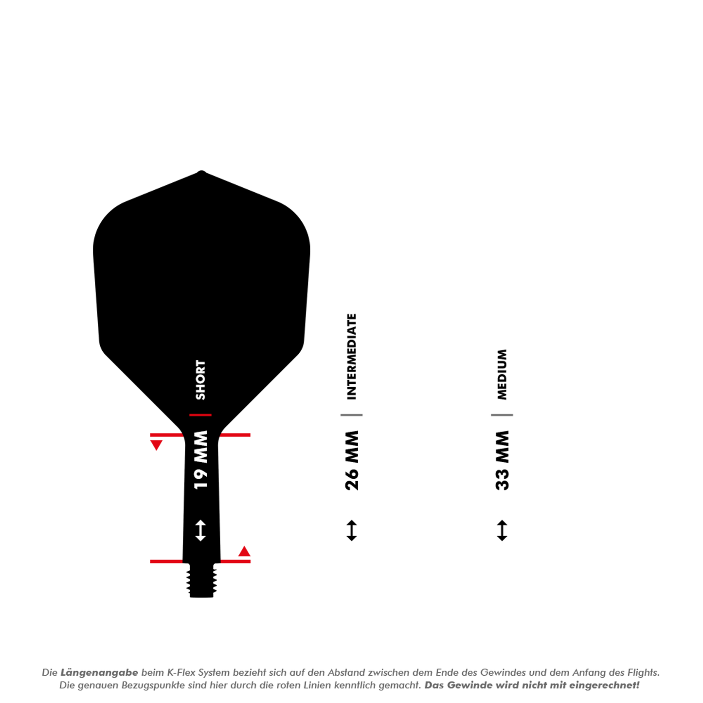 Target K-Flex No2 Standard Flight-System - Schwarz