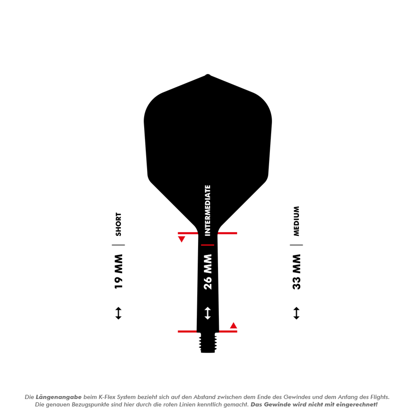 Target K-Flex No6 Flight-System - Schwarz