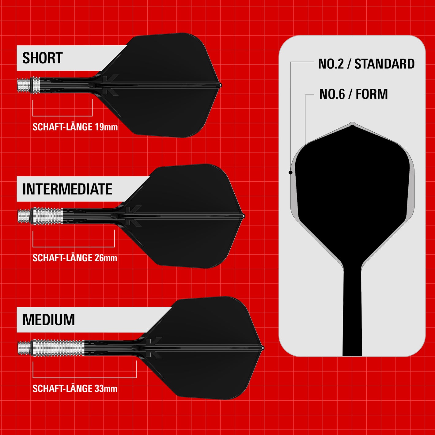 Target K-Shift No2 Standard Flights - Schwarz