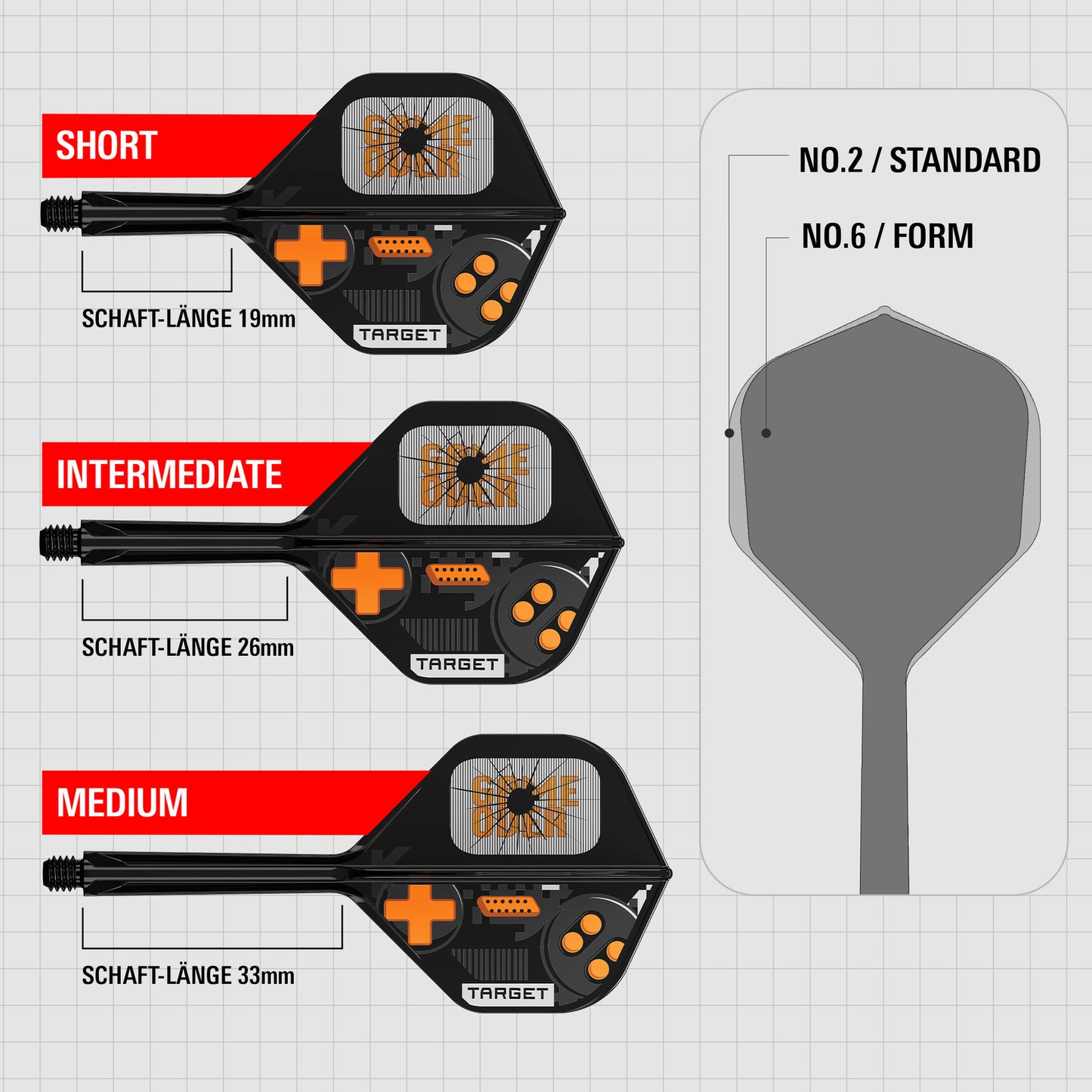 Target K-Flex Game Over No2 Standard Flights