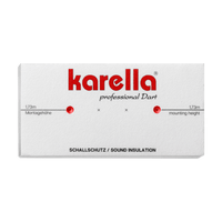 Schallschutz Karella für Steeldartboards mit integriertem Surround Auffangring