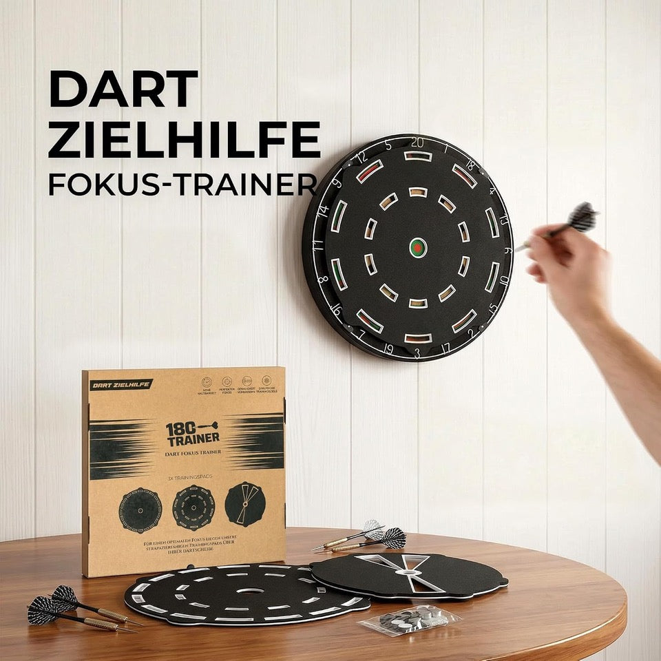 Dart Trainingshilfe 3er Set – Präzisions-Dart-Trainingspads aus Schaumstoff | Fokus Trainer für Dartscheibe – Perfekt für Zieltraining & Darttechnik