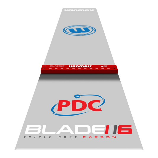 Winmau Clearzone PVC Dartmatte mit Oche