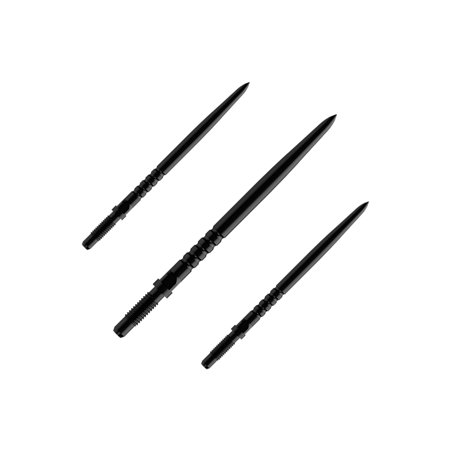Bulls NL Convertible Point Dartspitzen - Ringed Grip - Schwarz