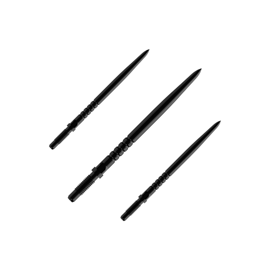 Bulls NL Convertible Point Dartspitzen - Ringed Grip - Schwarz