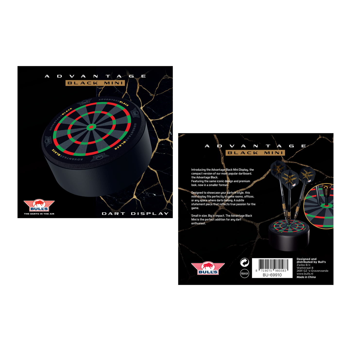 Bulls NL Advantage Black Mini Dart Display Darthalter