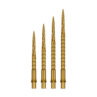 PRECISE180 STEELDARTSPITZEN GOLD SPIRO