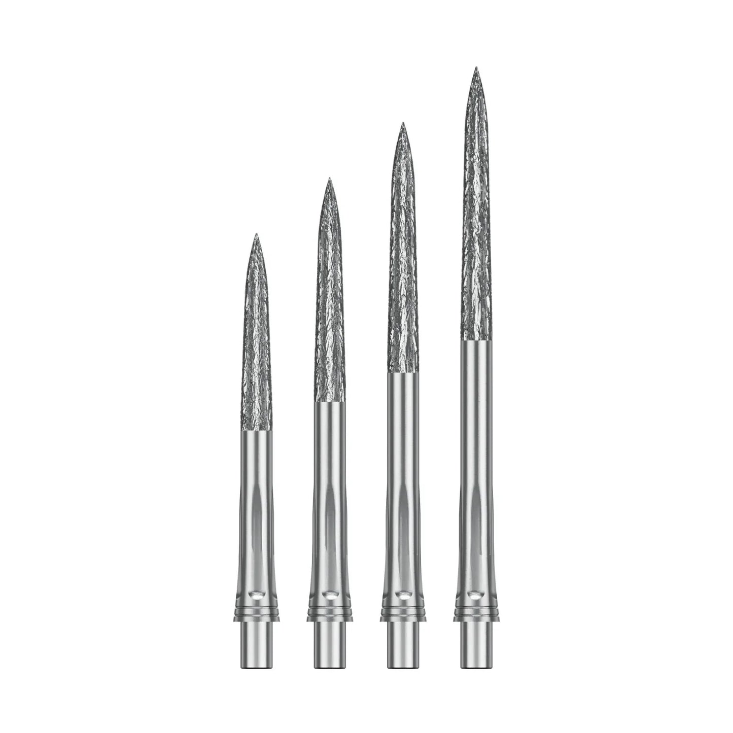 PRECISE180 STEELDARTSPITZEN SILBER ROUGHED
