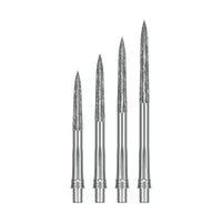 PRECISE180 STEELDARTSPITZEN SILBER ROUGHED