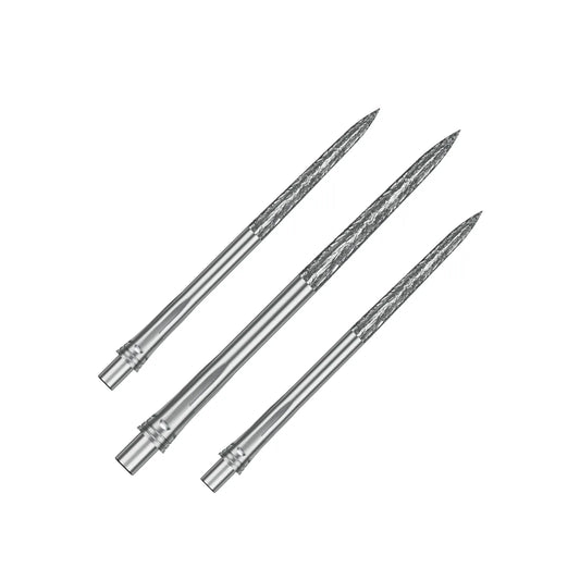 PRECISE180 STEELDARTSPITZEN SILBER ROUGHED