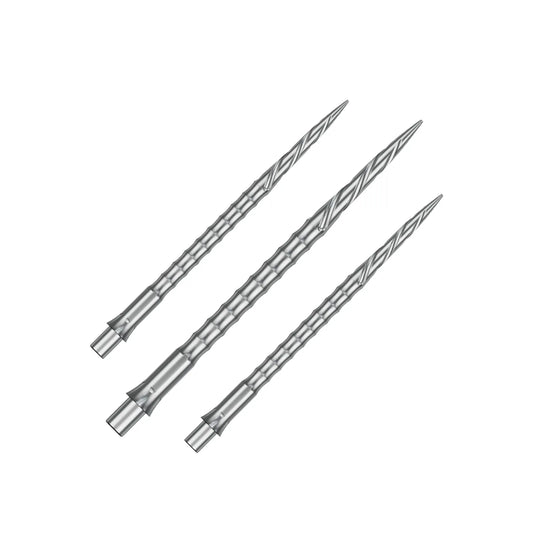 PRECISE180 STEELDARTSPITZEN SILBER SPIRO