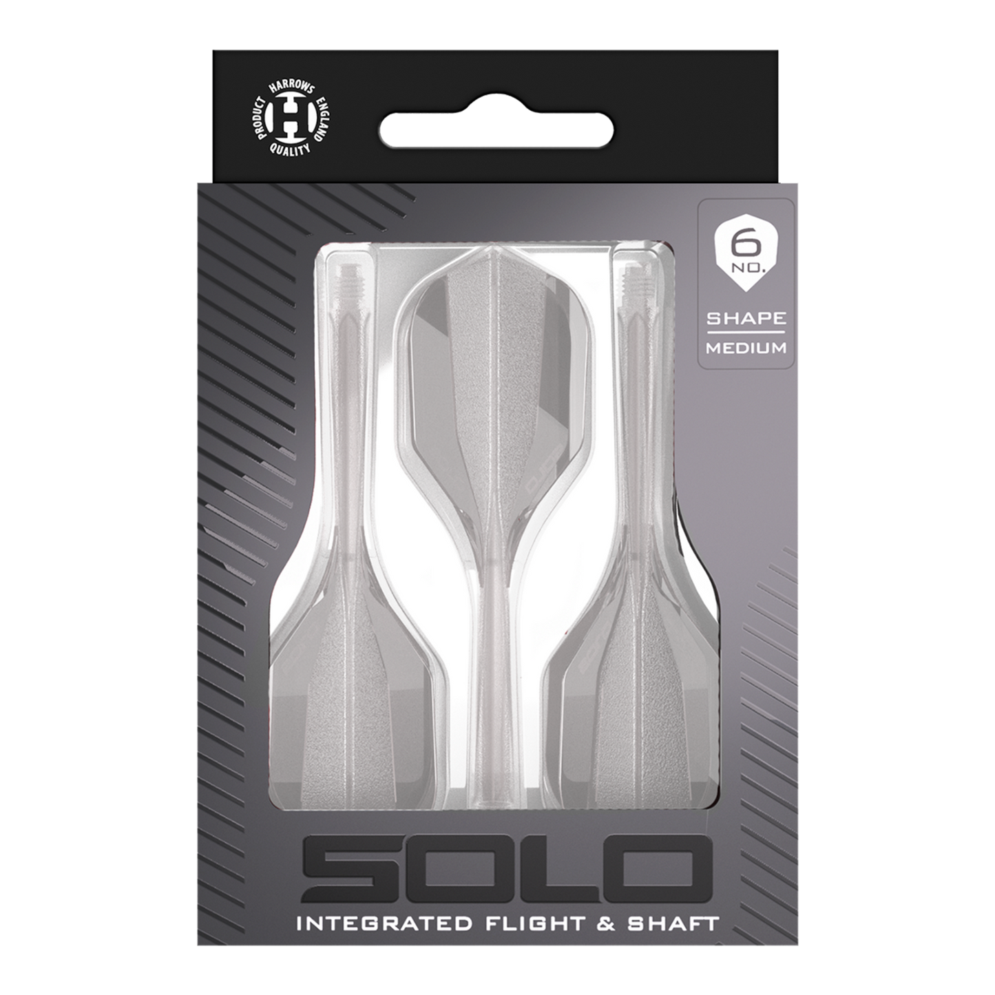 Harrows Solo No6 Flight-Shaft-System - Clear