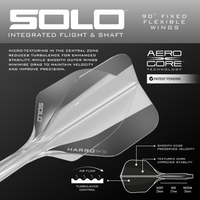 Harrows Solo No6 Flight-Shaft-System - Clear