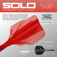 Harrows Solo No6 Flight-Shaft-System - Rot