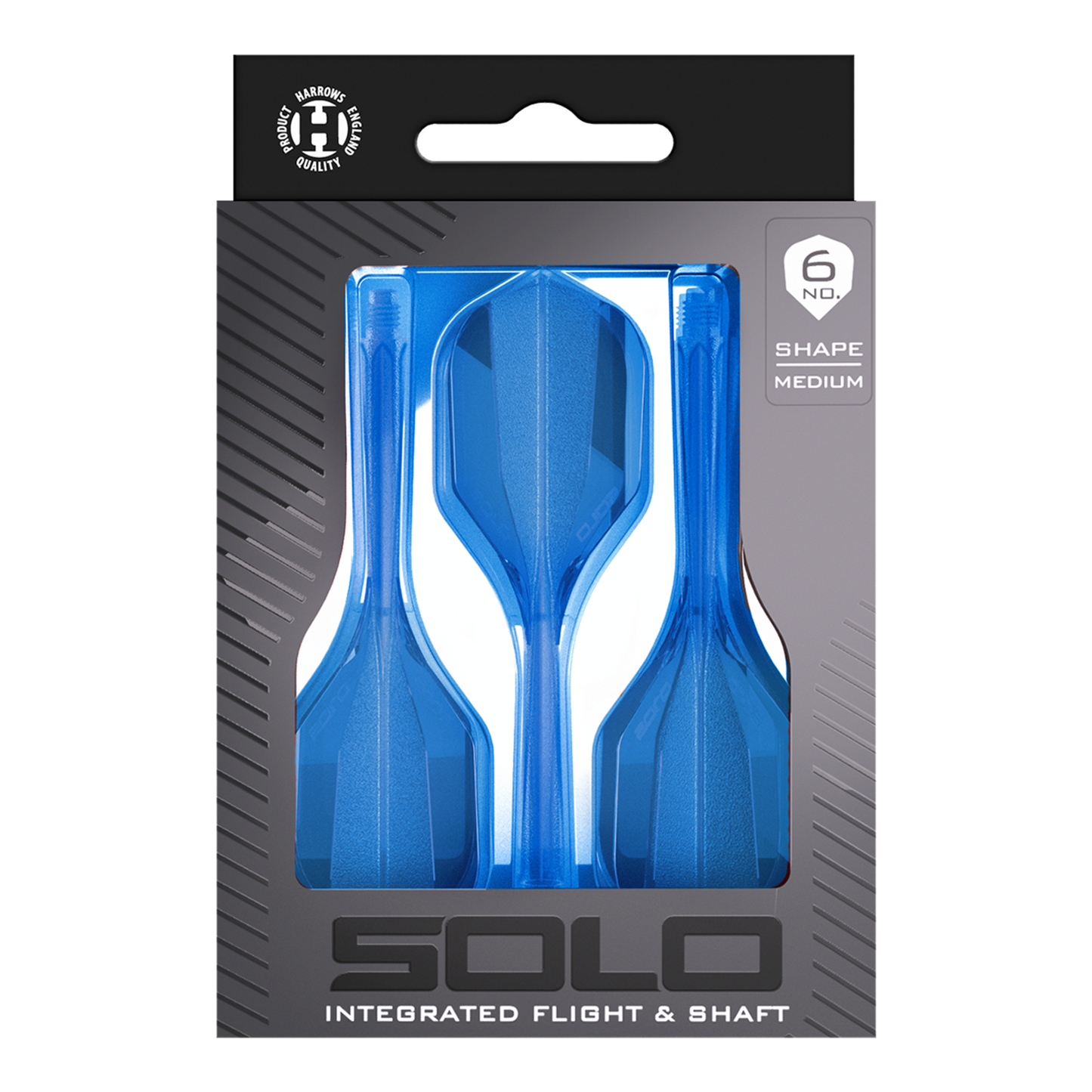 Harrows Solo No6 Flight-Shaft-System - Blau