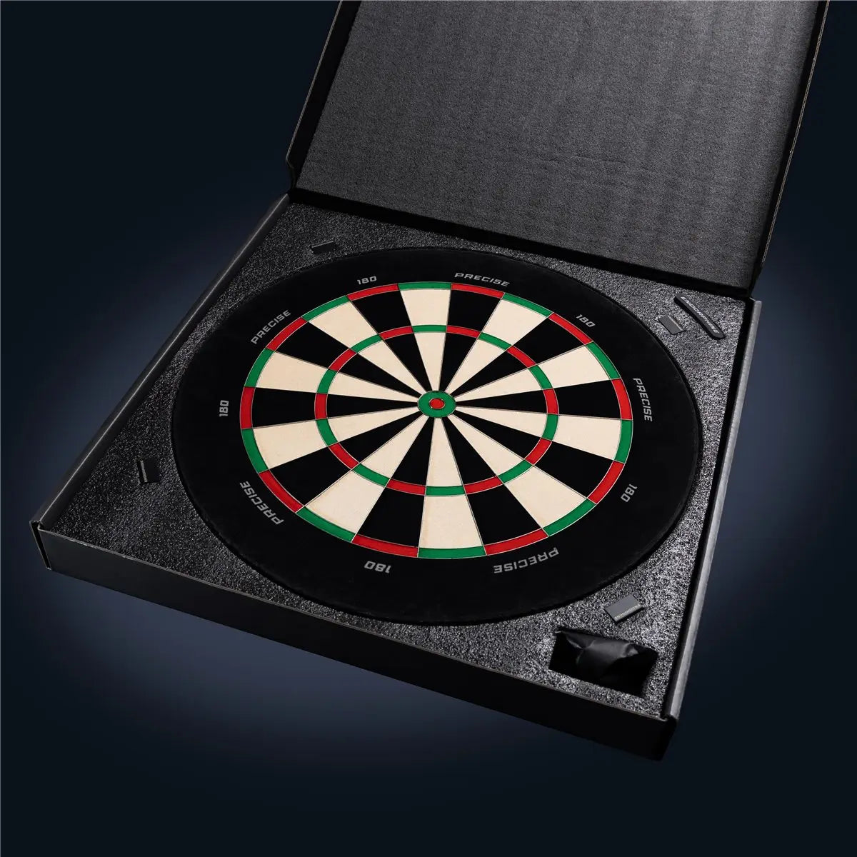 Precise180 - Endorphine Steeldartboard ohne Zahlenring mit Magnethalter