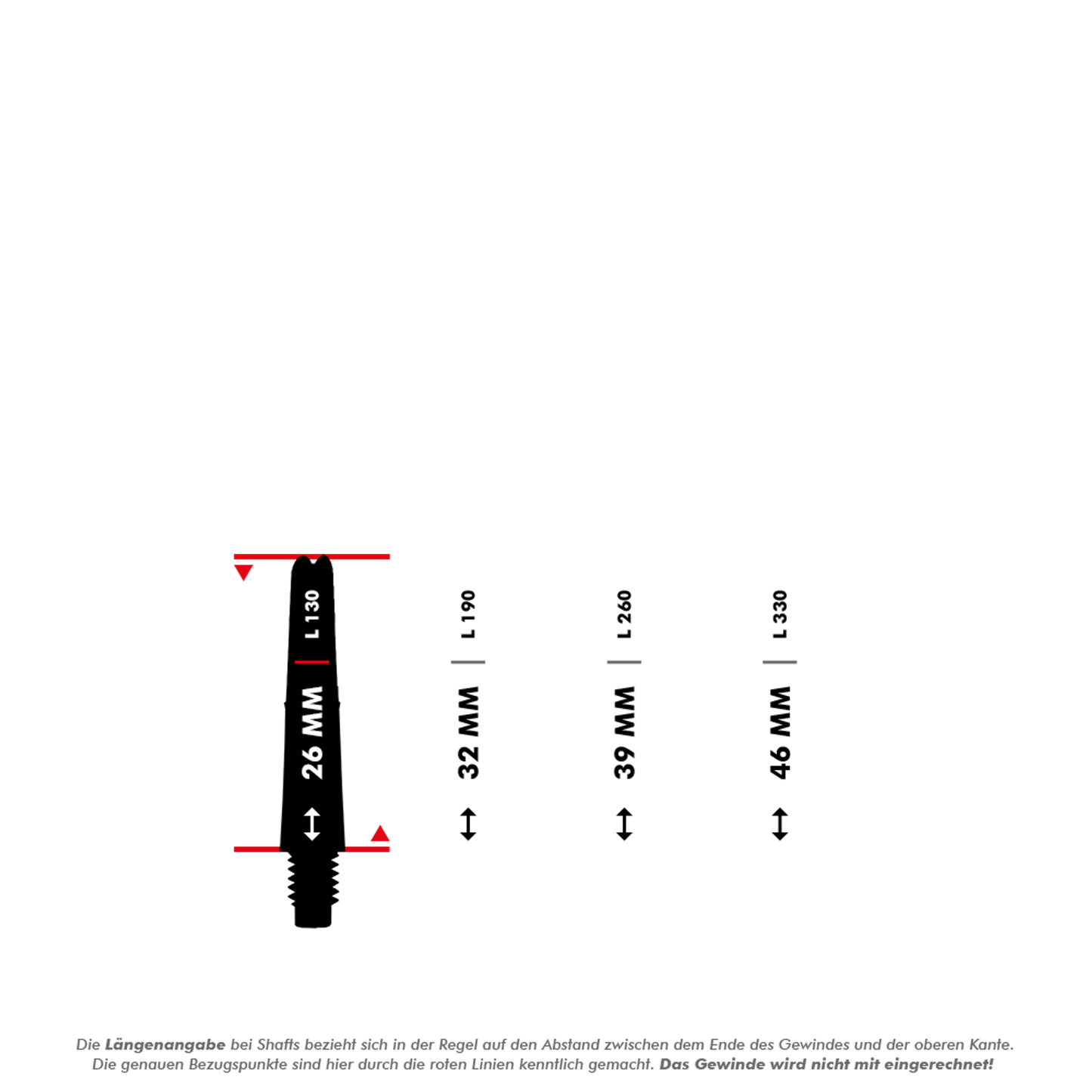 L-Style L-Shafts Locked Straight - Clear