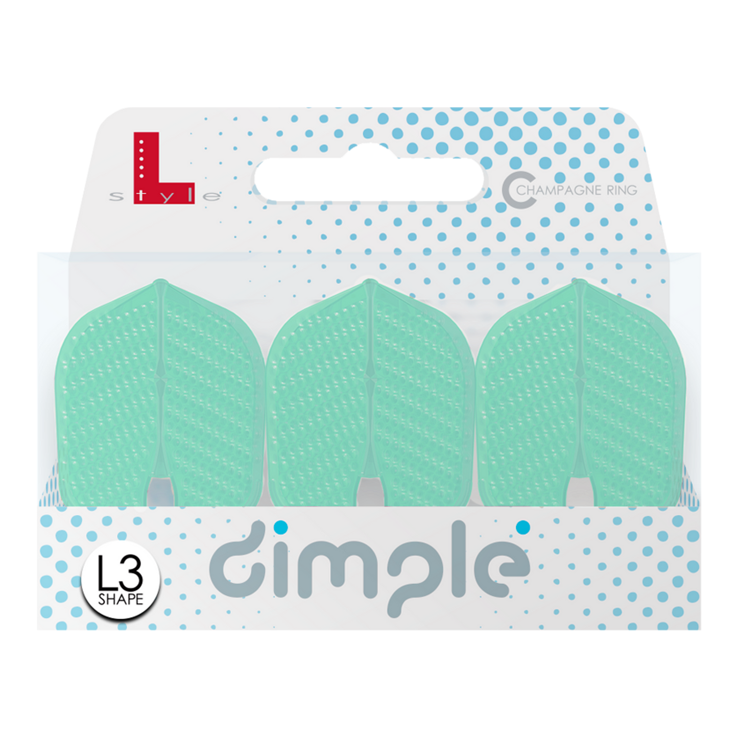 L-Style Flights Dimple Champagne L3PRO Shape