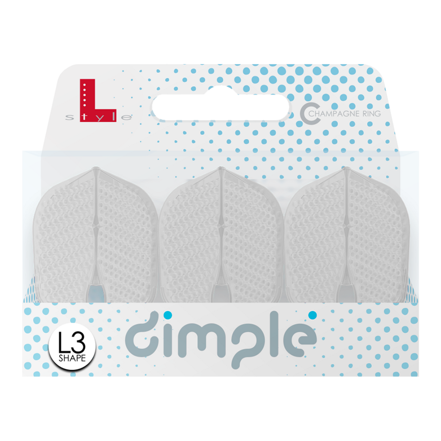 L-Style Flights Dimple Champagne L3PRO Shape
