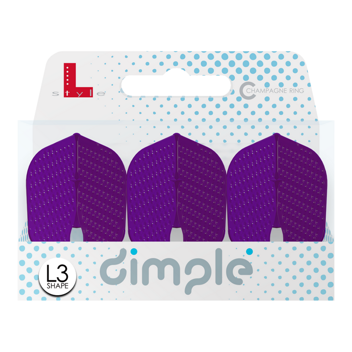 L-Style Flights Dimple Champagne L3PRO Shape