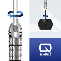Harrows Quick Point Dartspitzen - Schwarz