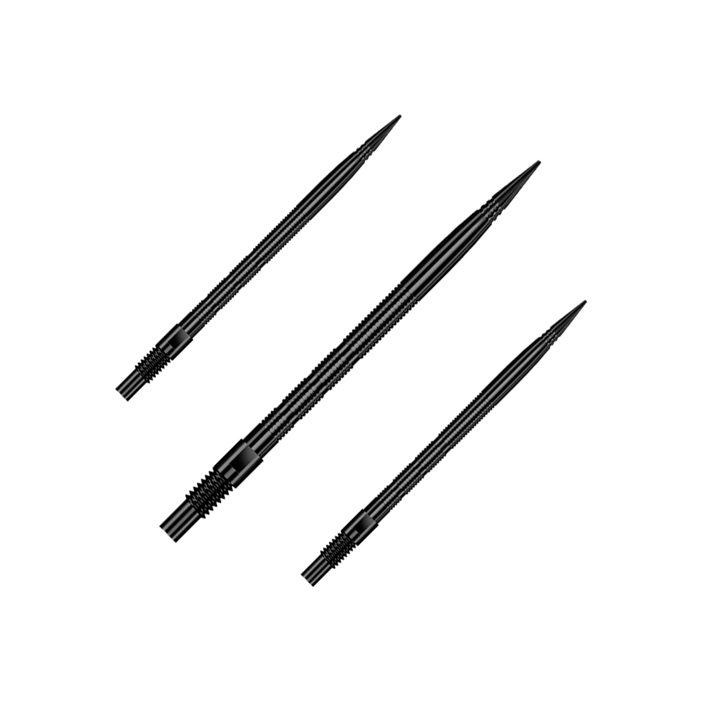 Harrows Quick Point Micro Ridge Dartspitzen - Schwarz