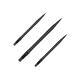 Harrows Quick Point Micro Ridge Dartspitzen - Schwarz