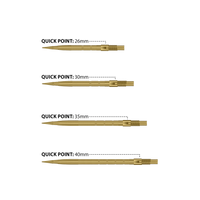 Harrows Quick Point Micro Ridge Dartspitzen - Gold