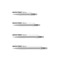 Harrows Quick Point Heavy Metal Dartspitzen - Silber