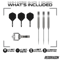 Red Dragon Gian Van Veen Tour Edition Switch Point Steeldarts - 21g