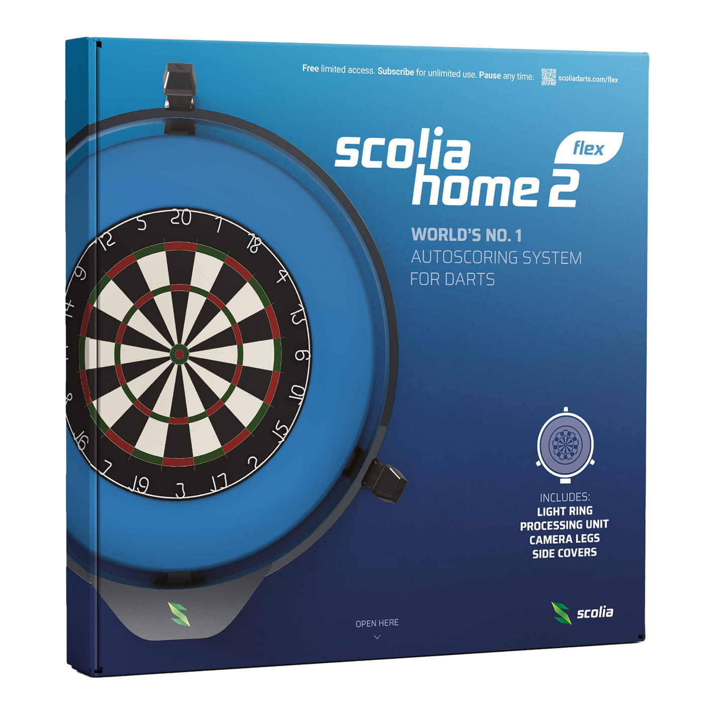 Scolia Home 2 FLEX - Electronic Autoscoring System mit Beleuchtungsring 2026