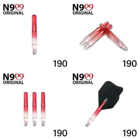 L-Style - Locked Straight Shaft - Natural Nine - Transparent-Rot