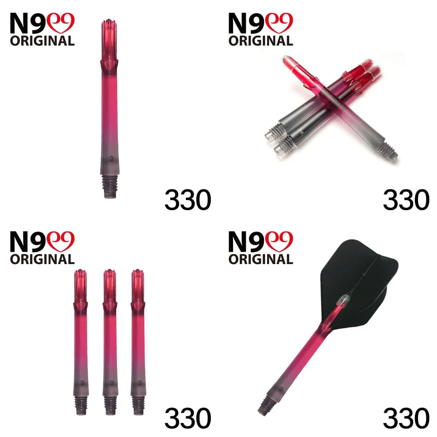 L-STYLE - LOCKED STRAIGHT SHAFT - NATURAL NINE - SCHWARZ-ROT