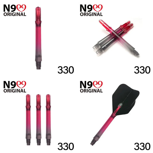 L-STYLE - LOCKED STRAIGHT SHAFT - NATURAL NINE - SCHWARZ-ROT