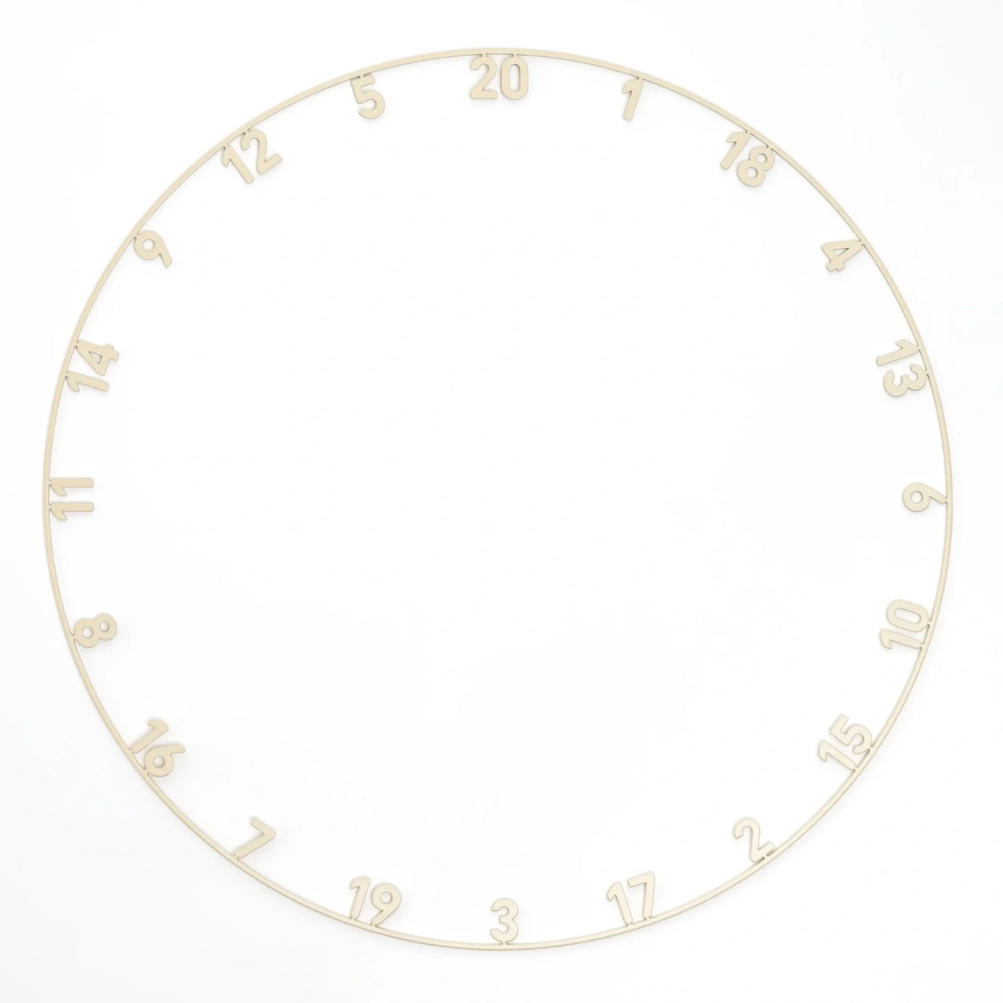 ZAHLENRING ONEPIECE IVORY SISAL