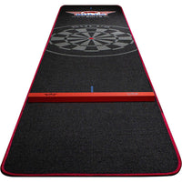 Bulls Carpet Dartmatte Black/Red + Oche | 300x60 cm