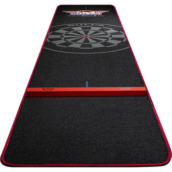 compare product Bulls Carpet Dartmatte Black/Red + Oche | 300x60 cm