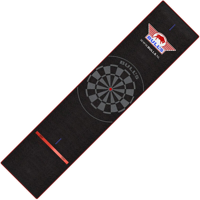 Bulls Carpet Dartmatte Black/Red + Oche | 300x60 cm