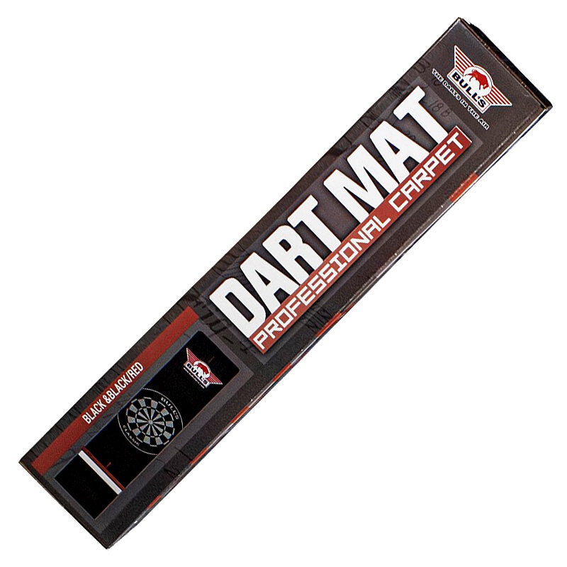 Bulls Carpet Dartmatte Black/Red + Oche | 300x60 cm